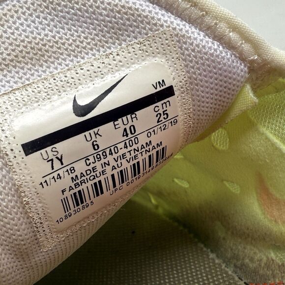 Nike Air Max 270 GS Shoes Sneakers Womens 8.5 Blue Barely Volt CJ9940-400 - Picture 12 of 16